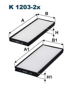 Фильтр салона FILTRON K 1203-2X