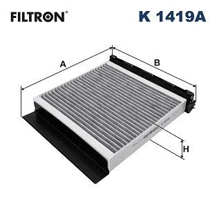 FILTR KABINOWY Z WEGLEM AKTYW. MARCEDES-BENZ A-KLASSE, B-KLASSE, CLA, EQA, EQB, GLA, GLB SZT FILTRON K1419A