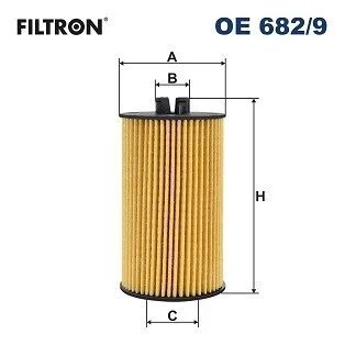 682/9 OE FILTR OLEJU OPEL ASTRA 13-, INSIGNIA 18-, ZAFIRA 18- OE682/9 FILTRON OE6829