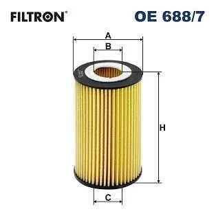 FILTR OLEJU AUDI A4(8K, B8), A5 (8T, 8F), A6(4G2/4G5/4GC/4GD), A7(4GA/GF), A8(4H), ALLROAD III(4GH), Q7(4M) SZT FILTRON OE6887