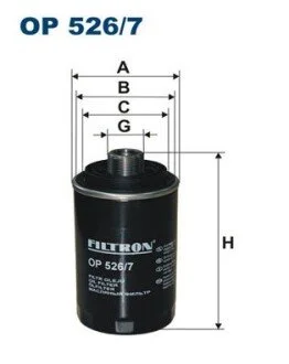 Масляный фильтр FILTRON OP 526/7