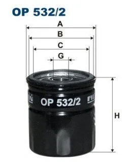 Фільтр масляний FILTRON OP 532/2