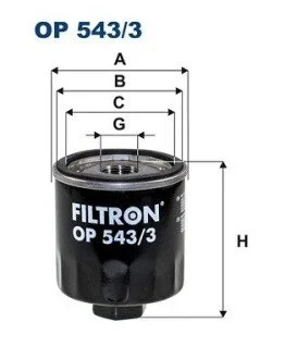 Фільтр масляний FILTRON OP 543/3