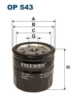 Фільтр масляний FILTRON OP543 (фото 1)