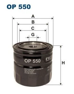 Фільтр масляний FILTRON OP 550
