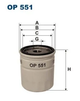 Фильтр масляный FILTRON OP 551