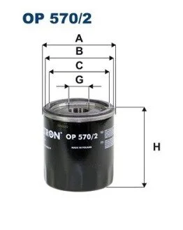 Фільтр масляний FILTRON OP 570/2