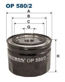 Фільтр масляний FILTRON OP 580/2