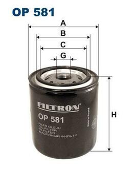 Масляный фильтр FILTRON OP 581