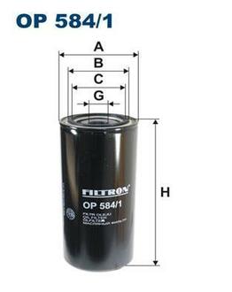 Фільтр масляний FILTRON OP 584/1