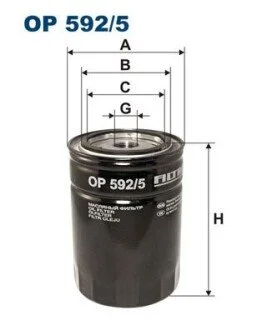 Фільтр масляний FILTRON OP 592/5
