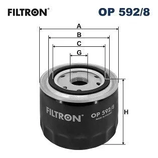 Фільтр масляний FILTRON OP 592/8