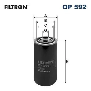 Фільтр масляний FILTRON OP 592