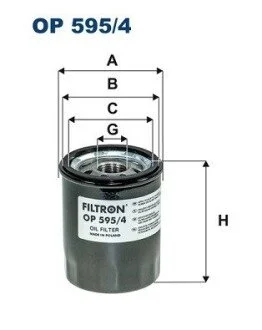 Фильтр масляный FILTRON OP 595/4