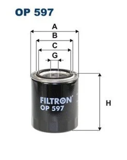 Фільтр масляний FILTRON OP 597