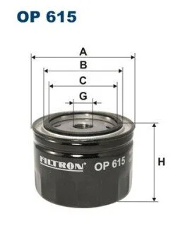 Фильтр масляный FILTRON OP 615