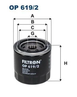 Фильтр масляный FILTRON OP 619/2