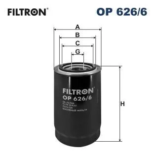 Фильтр масляный FILTRON OP 626/6 (фото 1)