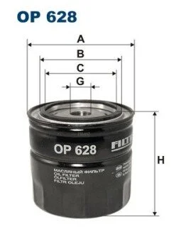 Масляный фильтр FILTRON OP 628
