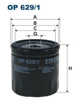 Фільтр масляний FILTRON OP 629/1