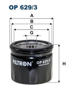 Фільтр масляний FILTRON OP 629/3