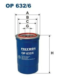 Фільтр масляний FILTRON OP 632/6