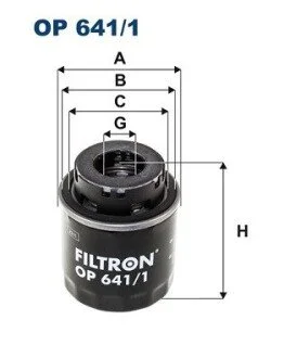 Фільтр масляний FILTRON OP 641/1
