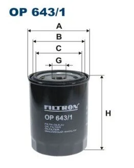 Фильтр масляный FILTRON OP 643/1