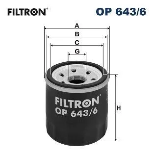 Фильтр масляный FILTRON OP 643/6
