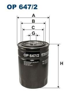 Фільтр масляний FILTRON OP 647/2