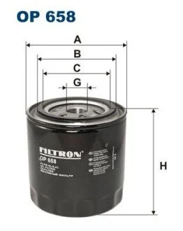 Фільтр масляний FILTRON OP 658