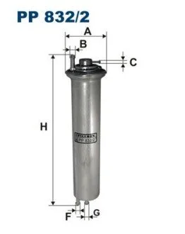 Фильтр топлива FILTRON PP 832/2