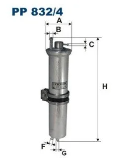 Фильтр топлива FILTRON PP 832/4