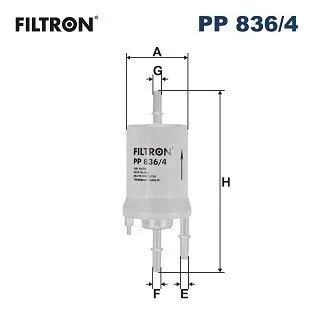 Фильтр топлива FILTRON PP 836/4