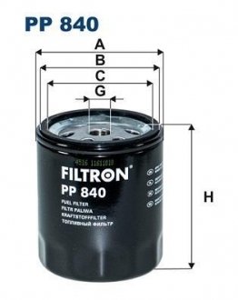 Фільтр палива FILTRON PP840/4