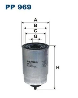 Фильтр топлива FILTRON PP 969