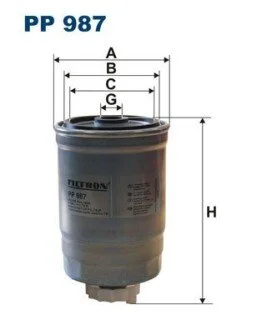 Фільтр палива FILTRON PP 987