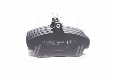 Колодка торм. ГАЗ 3302, 2217,2715,3102,3110 перед. (Компл. 4шт.) Finwhale V202