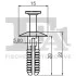 Кліпса кріплення (затискач) FA1 10-20009.5 Fischer Automotive One (FA1) 10200095 (фото 2)