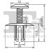 Кліпса кріплення (затискач) FA1 10-30004.5 Fischer Automotive One (FA1) 10300045 (фото 2)