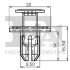 Кліпса кріплення (затискач) FA1 10-30008.5 Fischer Automotive One (FA1) 10300085 (фото 2)