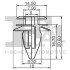 Кліпса кріплення (затискач) FA1 Fischer Automotive One (FA1) 10-40008.10 (фото 2)