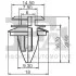 Кліпса кріплення (затискач) FA1 10-40016.5 Fischer Automotive One (FA1) 10400165 (фото 2)