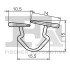 Кліпса (затискач) FA1 11-10016.5 Fischer Automotive One (FA1) 11100165 (фото 2)