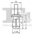 Кліпса кріплення (затискач) FA1 11-20004.5 Fischer Automotive One (FA1) 11200045 (фото 2)
