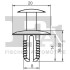 Кліпса кріплення (затискач) FA1 11-20012.5 Fischer Automotive One (FA1) 11200125 (фото 2)