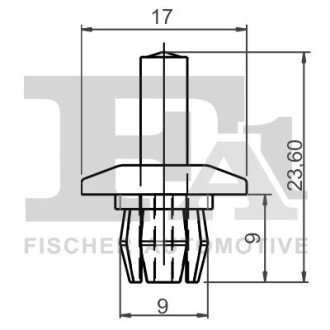 SPINKA NIT Z TWORZYWA SZTUCZNEGO 5-SZT Fischer Automotive One (FA1) 11200135