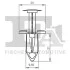 Кліпса кріплення (затискач) FA1 11-20020.5 Fischer Automotive One (FA1) 11200205 (фото 2)