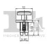 Кліпса кріплення (затискач) FA1 11-30002.5 Fischer Automotive One (FA1) 11300025 (фото 2)