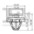 Кліпса кріплення (затискач) FA1 11-40040.5 Fischer Automotive One (FA1) 11400405 (фото 2)